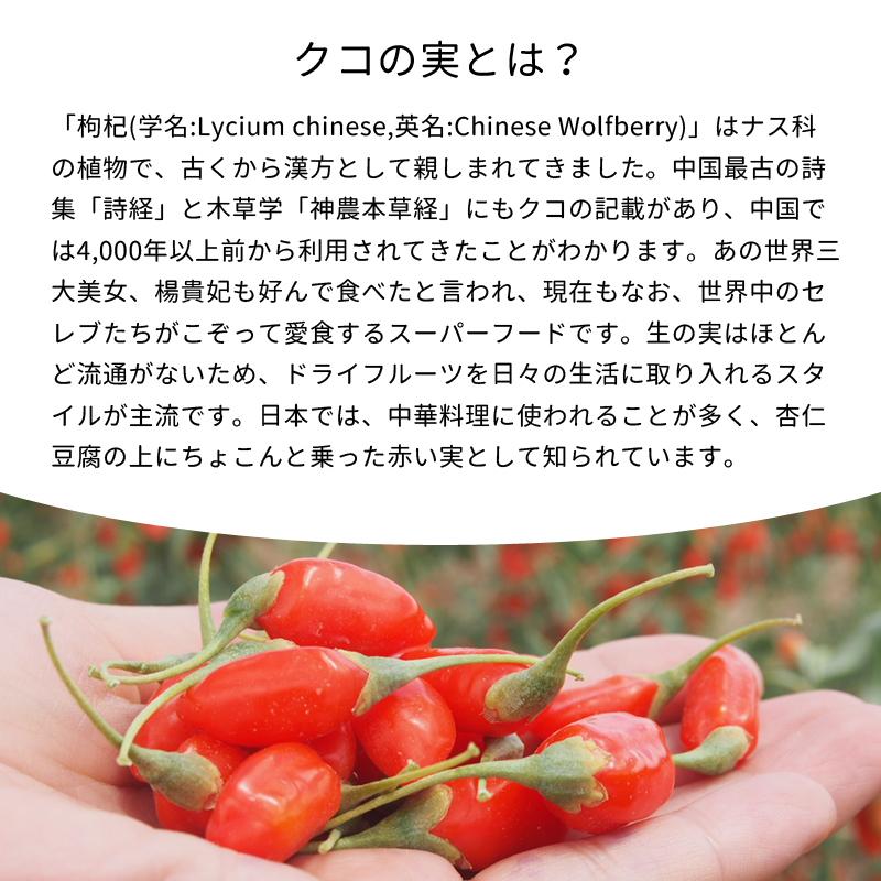 【500ｇ】クコの実 オーガニック ゴジベリー ドライフルーツ スーパーフード 枸杞｜yasu-market｜03