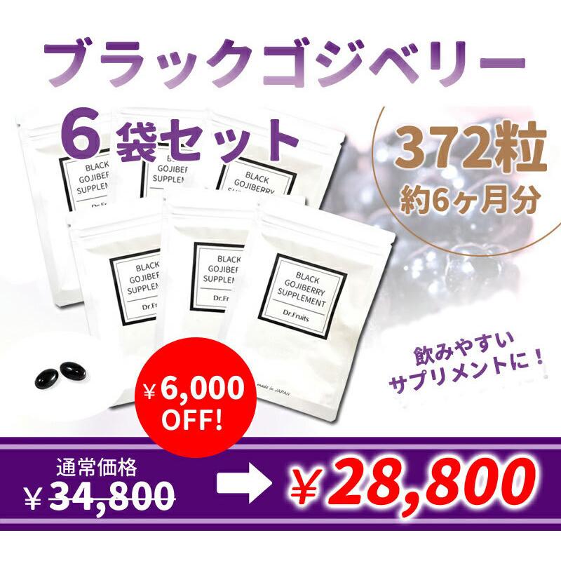 【6袋セット】ブラックゴジベリーサプリメント  ビタミン アイケア｜yasu-market｜02