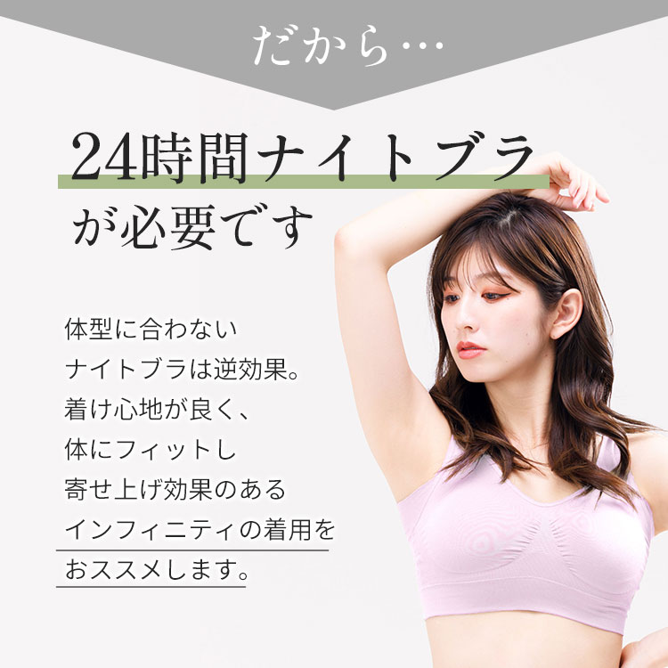 だから24時間ナイトブラが必要です