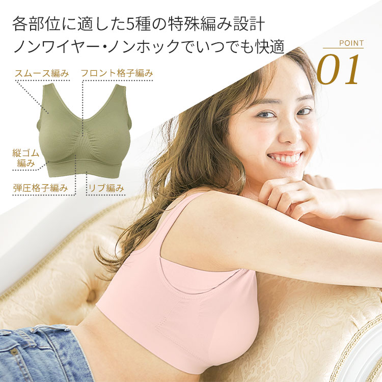 01各部に適した5種の特殊編み設計