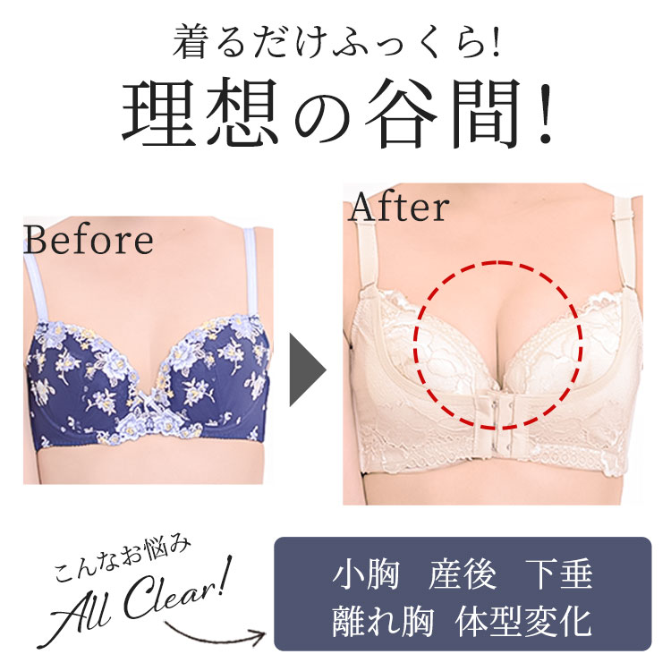 着るだけふっくら 理想の谷間