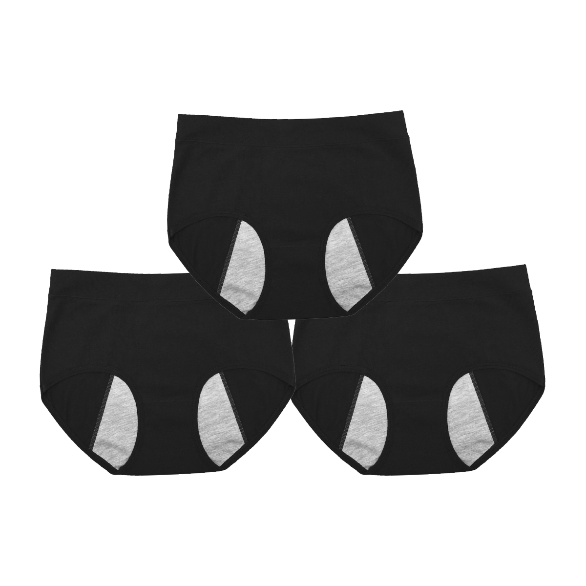 【50％オフクーポン配布中】 サニタリーショーツ3枚 1枚当たり約333円 選べる・ポケット付き／ポケットなし 生理用 防水 フリーサイズ プレミーナセール |  | 02