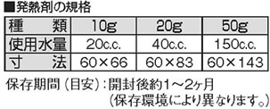エディック スーパーヒート(発熱剤) 50g(200個入) : 厨房用品 エディック スーパーヒート(発熱剤) 50g(200個入) : 厨房用品