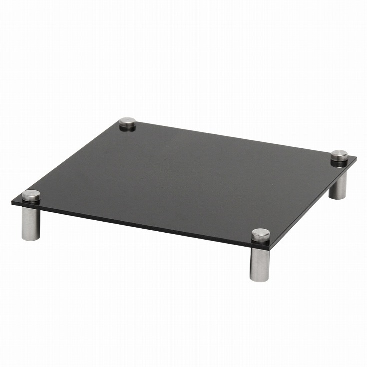 送料無料】[白/黒] 鏡面 アクリルステージ 正方形 150mm×150mm×板厚3.0