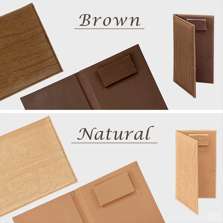 メール便送料無料】伝票ホルダー 二つ折り マグネット式 レザータッチ