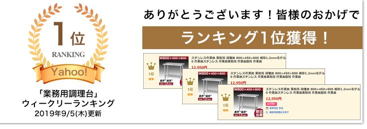 ステンレス作業台 業務用 調理台 900 600 800 板厚1 2mmモデル 90 作業台ステンレス 作業台業務用 作業台厨房 作業台 厨房用品 安吉 通販 Paypayモール