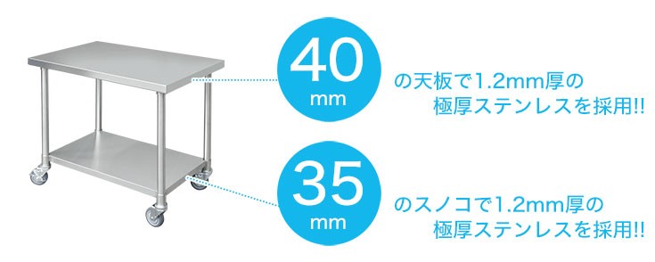 流行のアイテム ステンレス作業台 業務用 調理台 700×450×850 板厚1.2mmモデル 70 作業台ステンレス 作業台業務用 作業台厨房 作業台  discoversvg.com