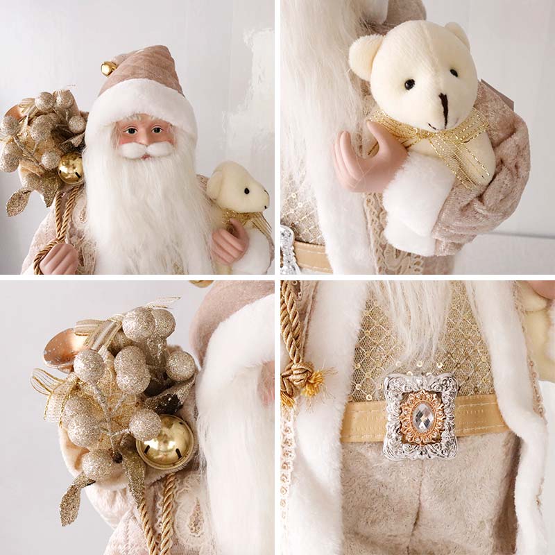 HARMONIER（ハルモニア） クリスマス 飾り サンタフィギュア クリーム