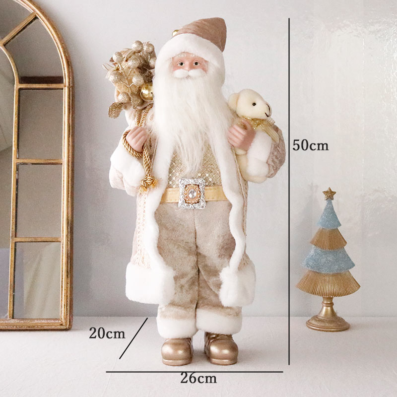 HARMONIER（ハルモニア） クリスマス 飾り サンタフィギュア クリーム