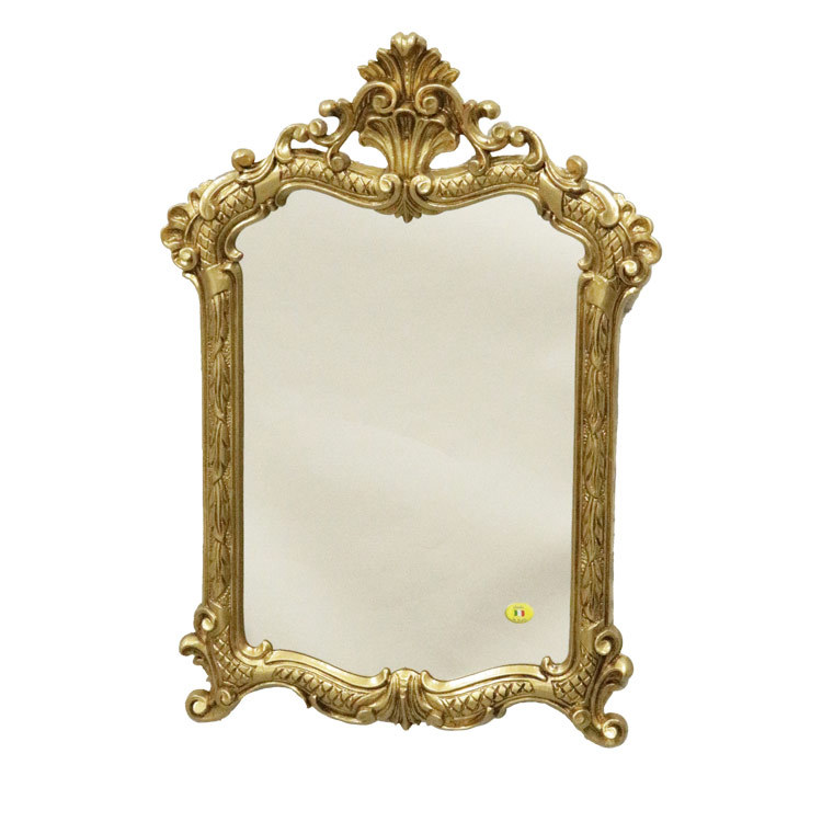 壁掛け鏡 おしゃれ ウォールミラー 姿見 掛け鏡 ロココ調 姫系 ゴールド ホワイト イタリア製