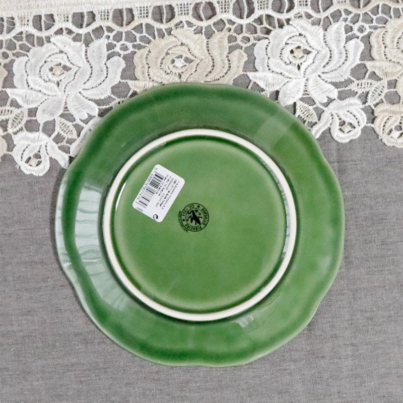 ボルダロ・ピニェイロ キャベツ デザートプレート 皿 陶器 グリーン