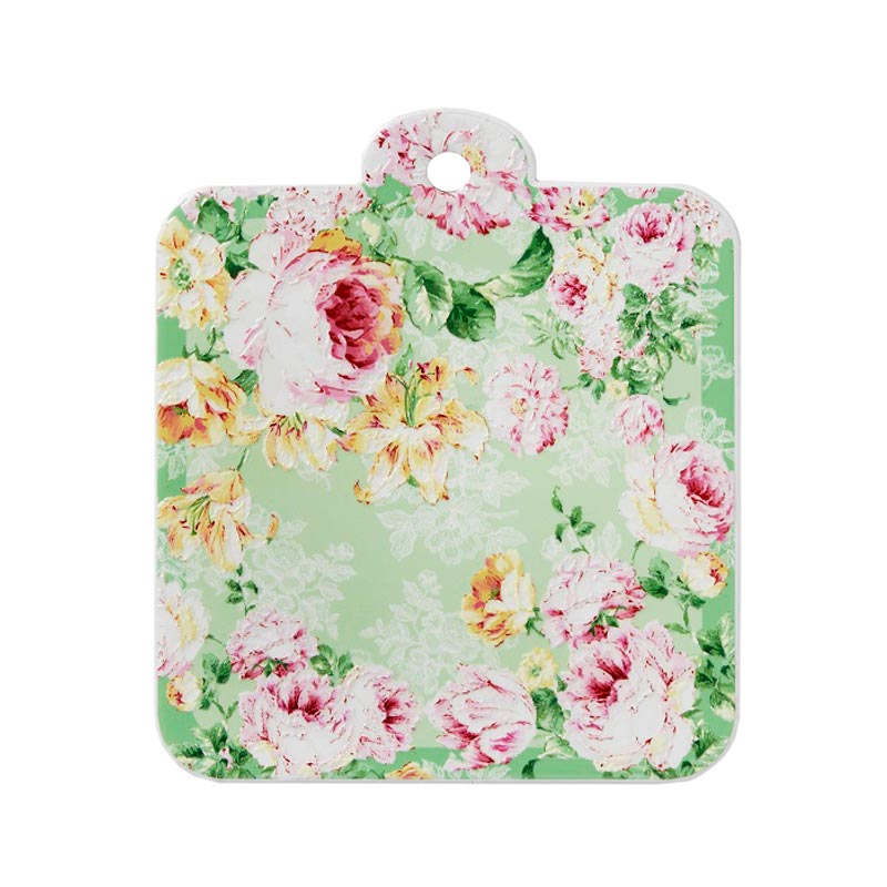 鍋敷き おしゃれ ギフト 誕生日 プレゼント 女性 花柄 バラ柄 馬車 鳥