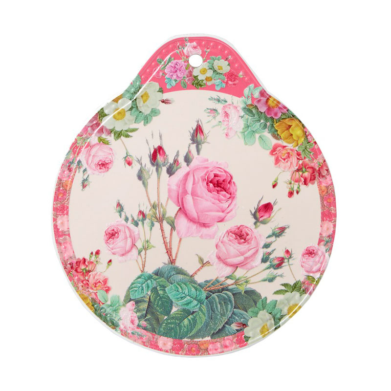 鍋敷き おしゃれ ギフト 誕生日 プレゼント 女性 花柄 バラ柄 馬車 鳥