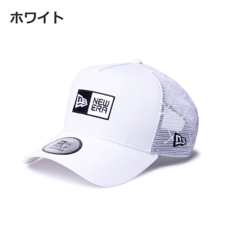 【まい】ニューエラ ホワイト 白 NEWERA 9FORTY PING ニューエラゴルフ 9FORTY A-Frame トラッカー Mesh