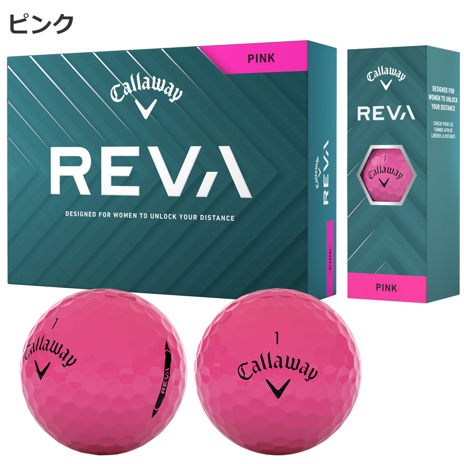 Callaway（キャロウェイ） 2025 REVA ゴルフ ボール 1ダース(12球