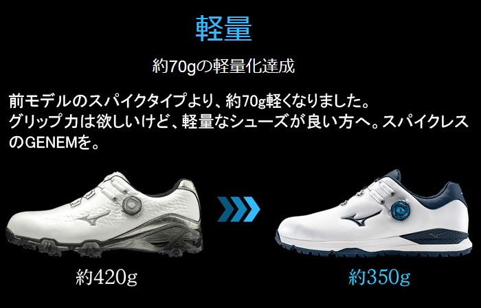 MIZUNO（ミズノ） GENEM [ジェネム] 010 スパイクレス Boa [ボア