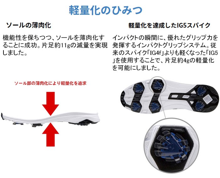 MIZUNO（ミズノ） NEXLITE [ネクスライト] 007 Boa [ボア] 軽量 ゴルフ