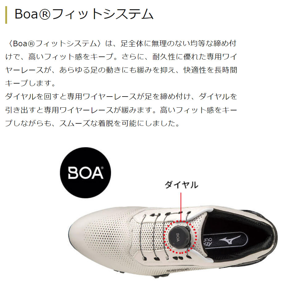 MIZUNO（ミズノ） シューズ ジェネム プロ GTX ボア シューズ ホワイト