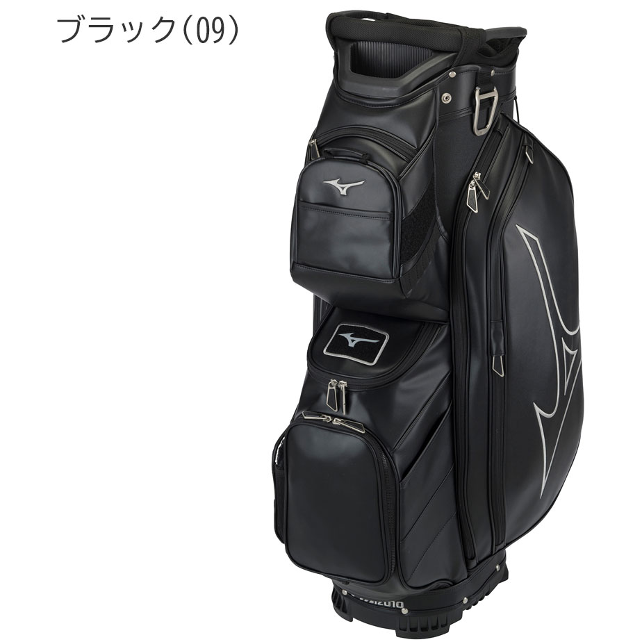 ゴルフバッグ ミズノ MIZUNO Tour Cart キャディバッグ メンズ バイカラー ブラック 11.0型 47インチ対応 3.8kg 14分割 5LJC2223｜yatogolf｜03