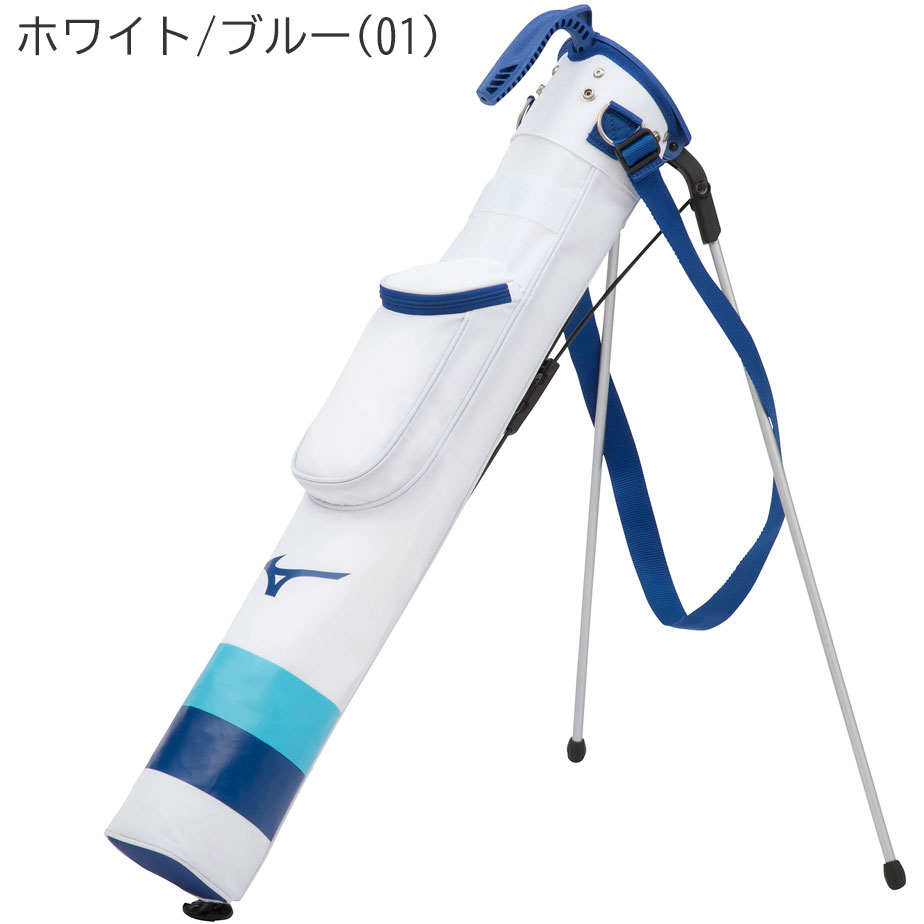 ゴルフバッグ ミズノ MIZUNO Tour Club Stand クラブケース メンズ バイカラー ブラック 5-6本入れ 47インチ対応 フード付き 5LJK2221｜yatogolf｜02