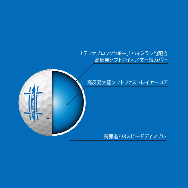 SRIXON ダンロップ スリクソン AD SPEED 2 ゴルフ ボール 3