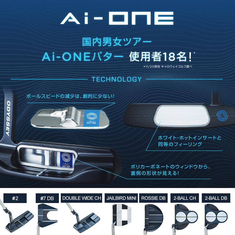 Callaway（キャロウェイ） オデッセイ AI-ONE 2-BALL CHパター STROKE