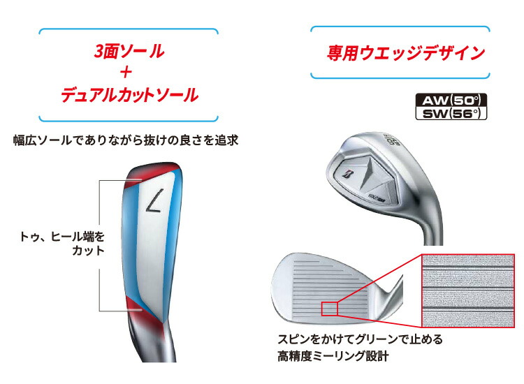BRIDGESTONE GOLF ブリヂストン ゴルフ BX2HT 単品アイアン（#5、AW