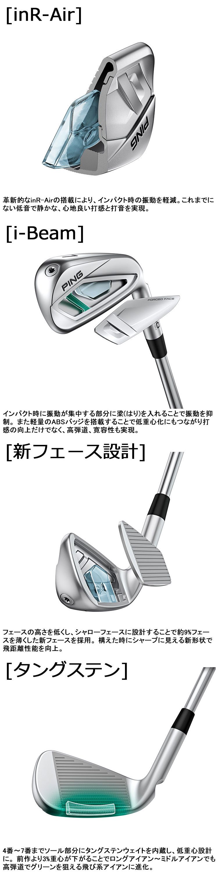 PING（ピン） メーカーカスタム i540 単品アイアン 右用 N.S.PRO ZELOS