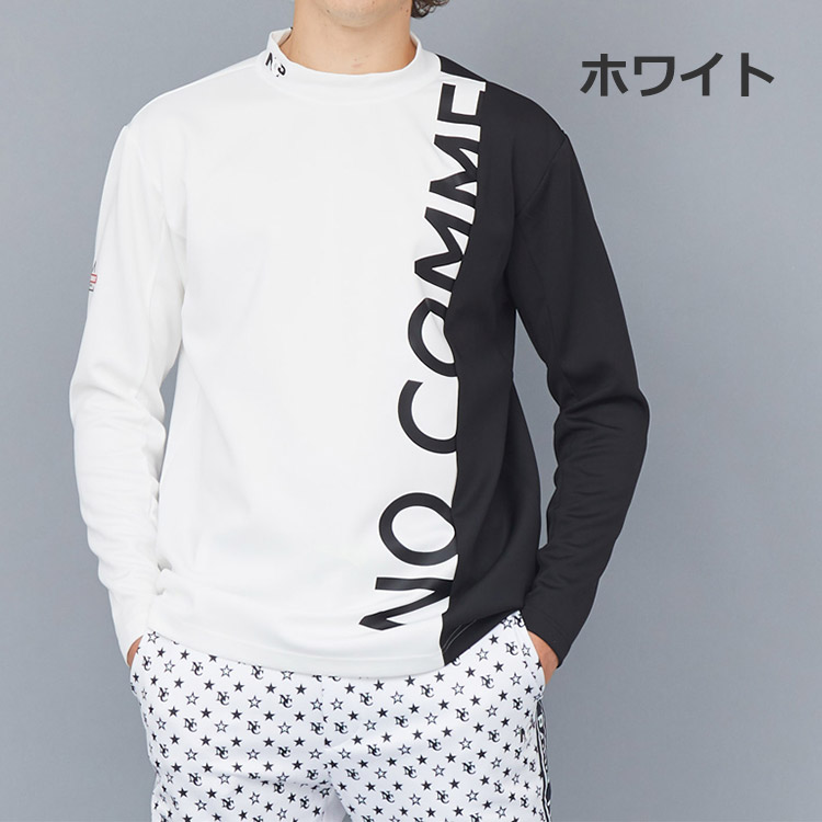 【お早目発送】NO COMMENT PARIS (ノーコメントパリ) NC スポーツ モックネック シャツ ビッグロゴ 長袖Tシャツ NCP NC SPORTS MOCK NECK SHIRTS SHIRTS BIG LOGO Tシャツ スポーツ アウトドア おしゃれ メンズ 男性 レディース 女性 ユニセックス NCP-LTM0002 NO COMMENT PARIS（ノーコメントパリ） NC スポーツ モックネック