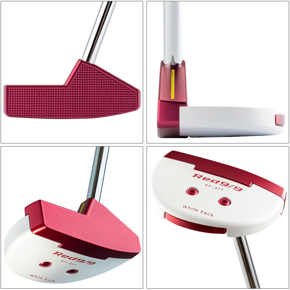 Kasco DF-017 パター ホワイト/レッド kasco（キャスコ） Red9/9 DELTA-FACE 丸マレット DF-017 パター 右用
