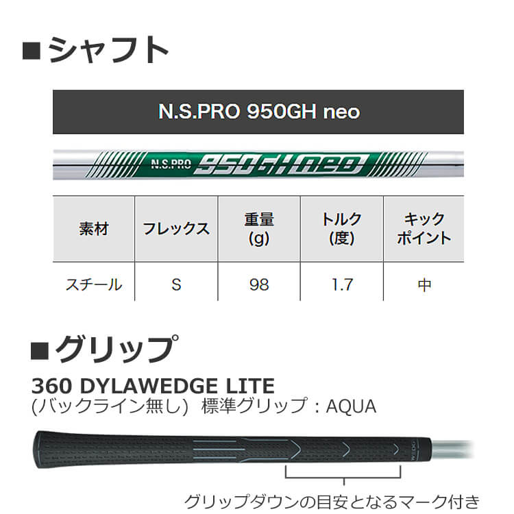 PING ピン S159 MIDNIGHT WEDGE N.S.PRO 950GH neo スチール