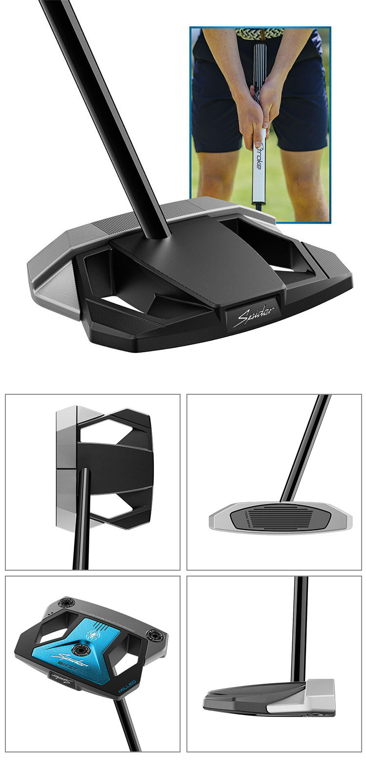 テーラーメイド スパイダー ZT CB 36インチ 中尺パター【美品】 TaylorMade（テーラーメイド） スパイダー ZT カウンターバランス 中尺