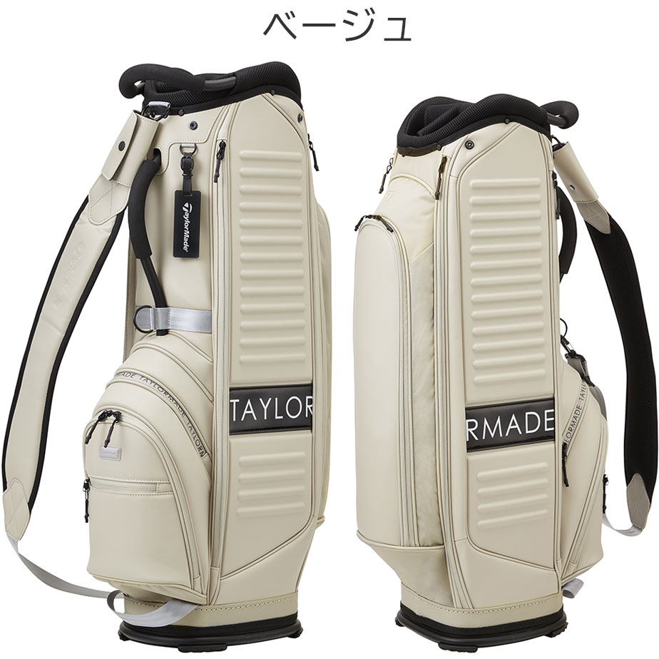 キャディバッグ テーラーメイド TaylorMade シティテックキャディバッグ メンズ ベージュ バーガンディ TD255 軽量 おしゃれ ゴルフ