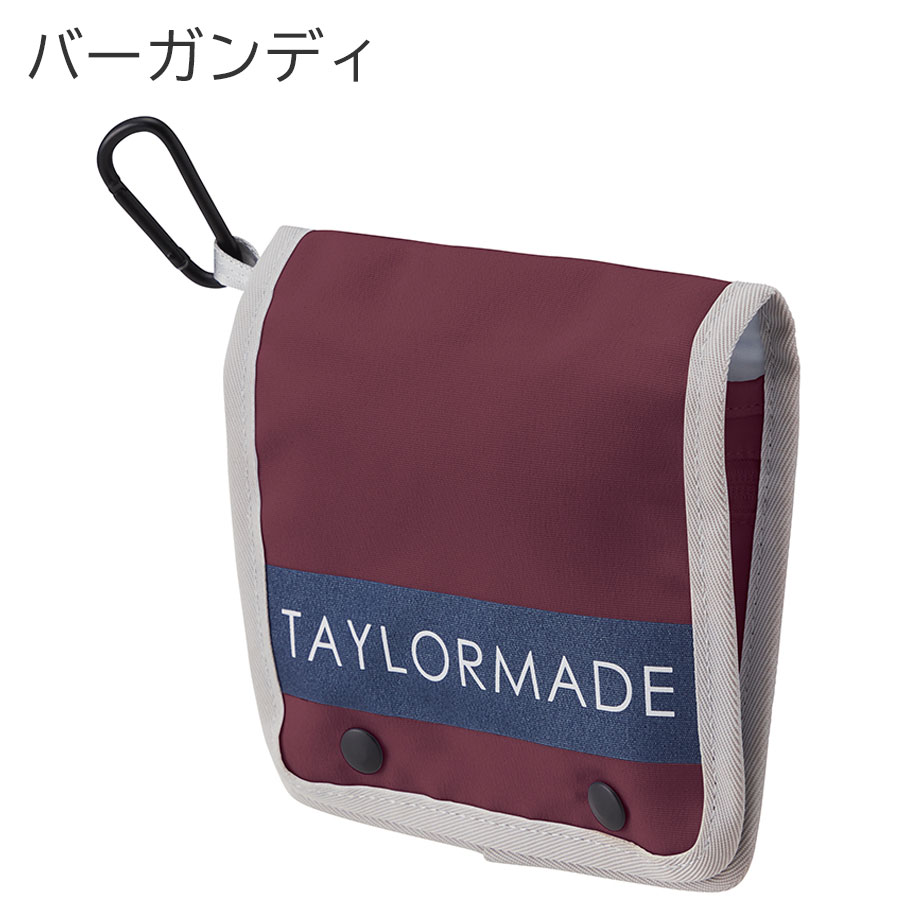 ポーチ テーラーメイド TaylorMade シティテックマルチポケット メンズ ベージュ バーガンディ TD266 小物入れ ゴルフ