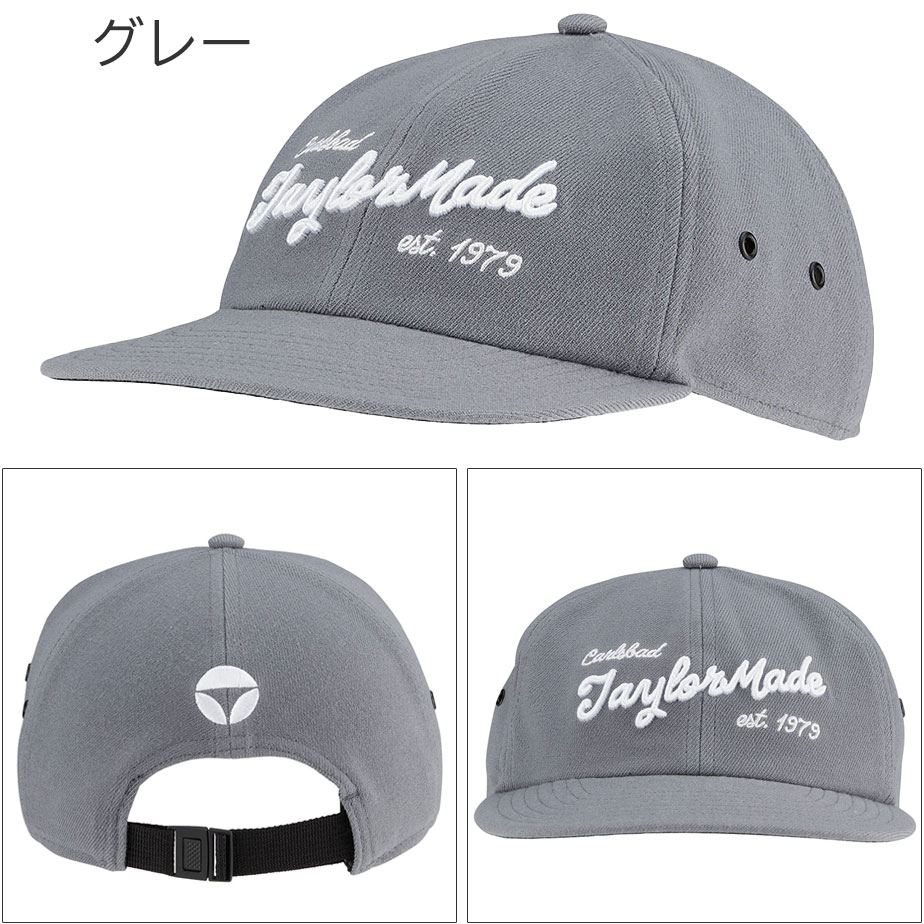 帽子 テーラーメイド TaylorMade フラットビル ヴィンテージロークラウン キャップ メンズ TD918 帽子 スポーツ ゴルフ