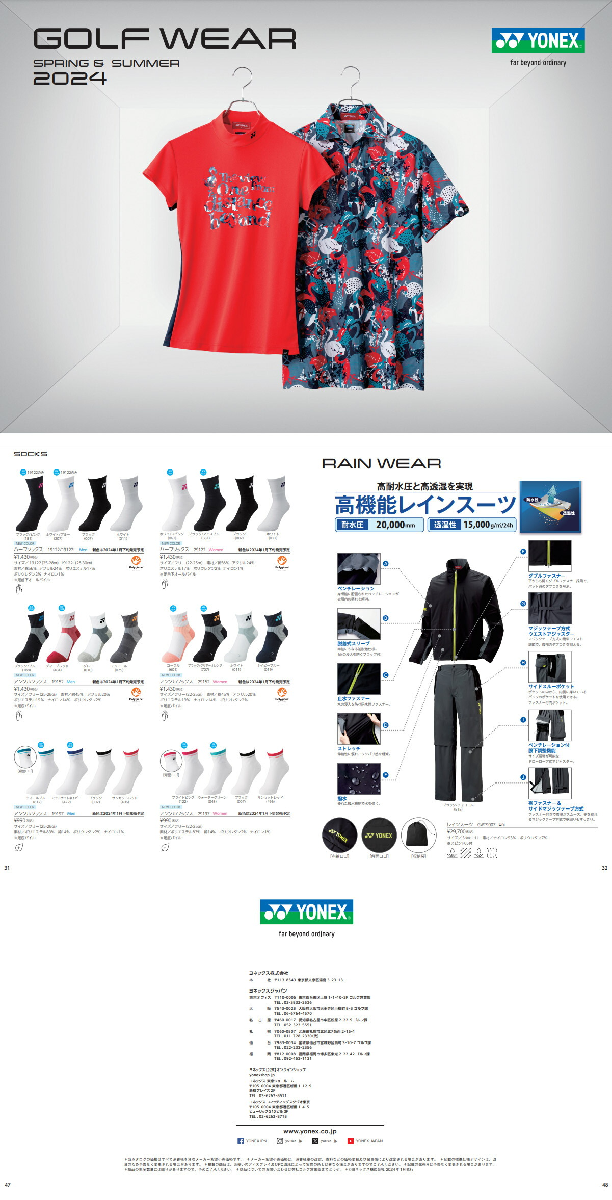 YONEX（ヨネックス） アンクルソックス レディース 29197 靴下 ゴルフ