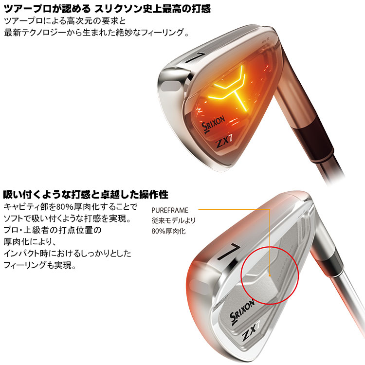 SRIXON ダンロップ スリクソン ZX7 MkII アイアン 右用 8本
