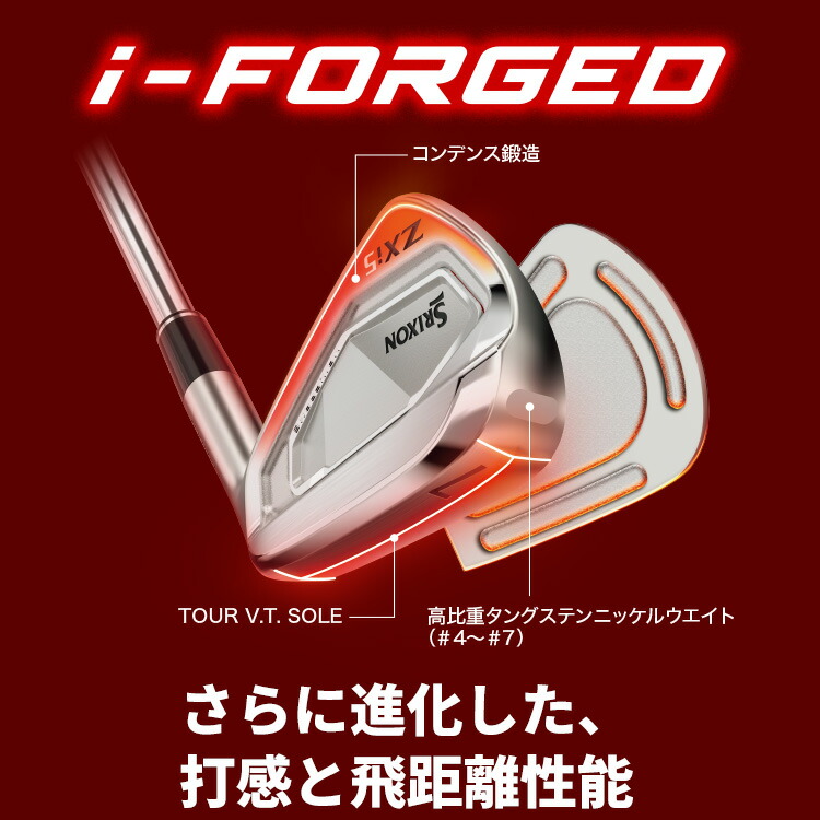 SRIXON アイアンセット メンズ 左用 スリクソン ZXi5 アイアン6本