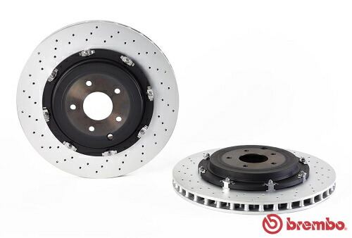 brembo FLOATING BRAKE DISC リア ドリルドディスク 日産 ニッサン GT-R R35 380×30mm用 09.A190.13