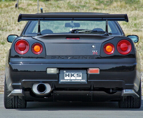 HKS Super Turbo MUFFLER Ti ���Y �j�b�T�� �X�J�C���C�� GT-R BNR34�p (31030-AN004)�y�Ԋ֘A�̑��t��w��ő��������z