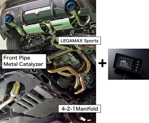 HKS SUPER EXHAUST ECU PACKAGE (LEGAMAX Sports Ti) g^ 86 MC ZN6p (33009-AT009)yԊ֘Ȃtwőz