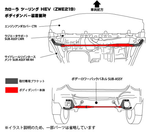 ☆カローラツーリング ZWE211W G-X☆リアサスペンションメンバー