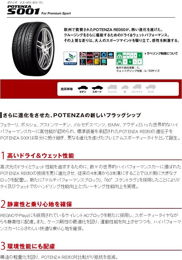 195/55R16 87V BRIDGESTONE POTENZA ブリヂストン タイヤ ポテンザ