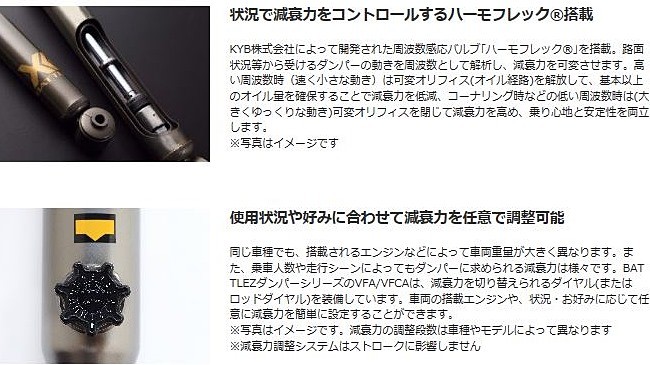 JAOS BATTLEZ サスペンションセット VFA ver.C(50/30) トヨタ FJ
