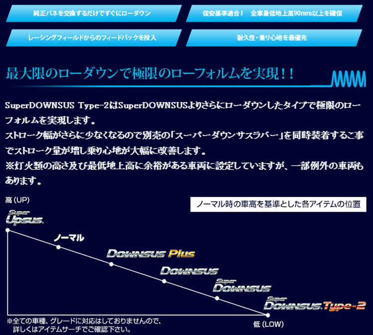 ESPELIR Super DOWNSUS Type2 マツダ フレア カスタムスタイル XT MJ34S用 ESM-987 エスペリア スーパーダウンサスタイプ2 | ESPELIR | 02