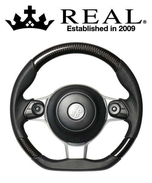 REAL STEERING オリジナルシリーズ トヨタ ノア GR SPORT ZRR80W用 ブラックカーボン GR-BKC-BK | REAL（車）