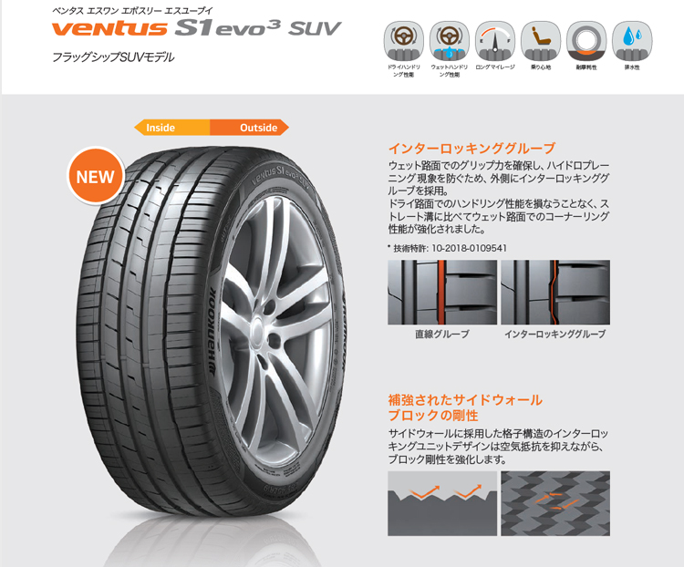 ventus 235/55ZR18 104W XL HANKOOK VENTUS S1 evo3 SUV K127A