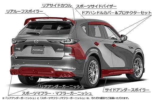 マツダ CX-60 AutoExe(オートエグゼ) リアルーフスポイラー オートエクゼ AUTOEXE リアルーフスポイラー マツダ CX-60 KH系用