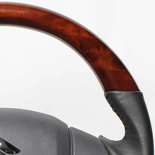 REAL STEERING オリジナルシリーズ スズキ スペーシアカスタム MK32S/MK42S用 ブラウンウッド MR31-BRW-BK | REAL（車） | 03