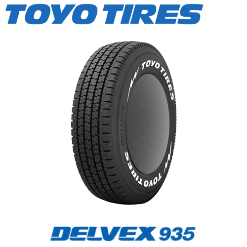 【ハイエース バン/ワゴン 200系用】トーヨー デルベックス 935 ホワイトレター 195/80R15 107/105N と オススメスチールホィール 15インチとの4本セット